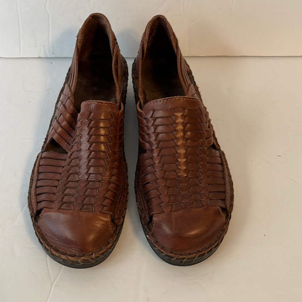 Vintage Duckhead Leather Woven Sandals